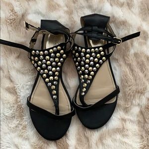 Bamboo studded sandals